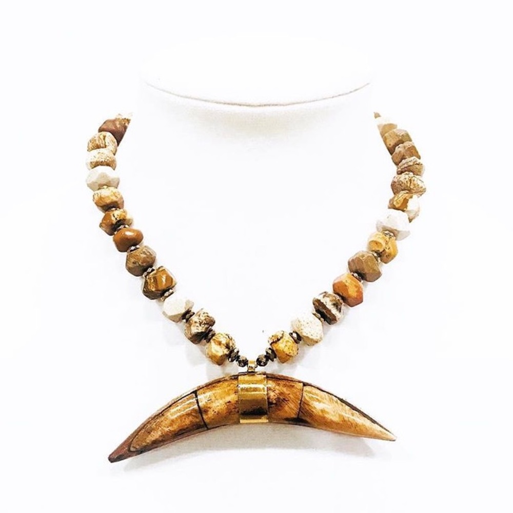 Jasper Nugget Necklace